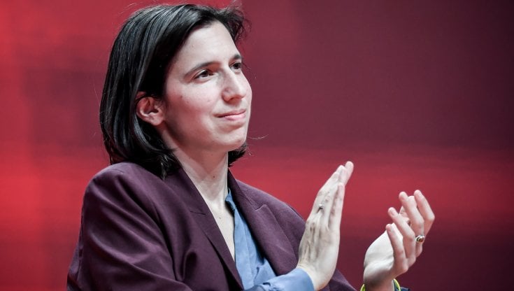 La segretaria del pd, Elly Schlein