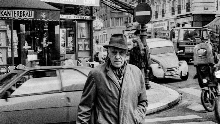 Diego Giacometti a Parigi nel 1981 in una foto di Pino Guidolotti (particolare)