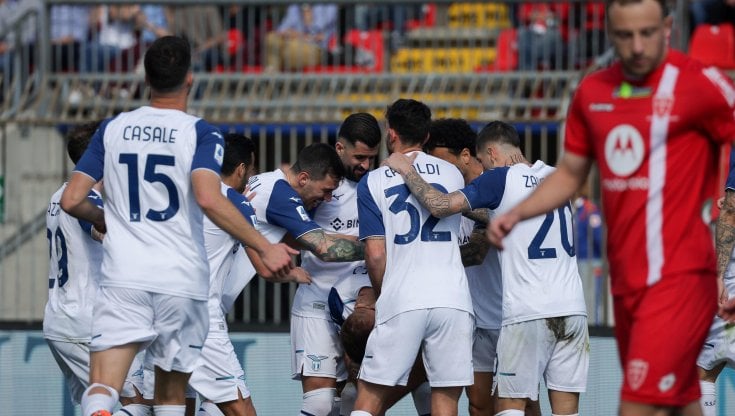 Milinkovic festeggia la rete del raddoppio
