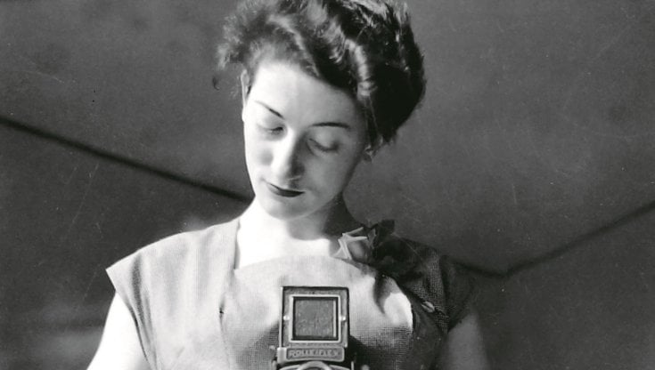 Teresa Vergalli da giovane in uno scatto in bianco e nero