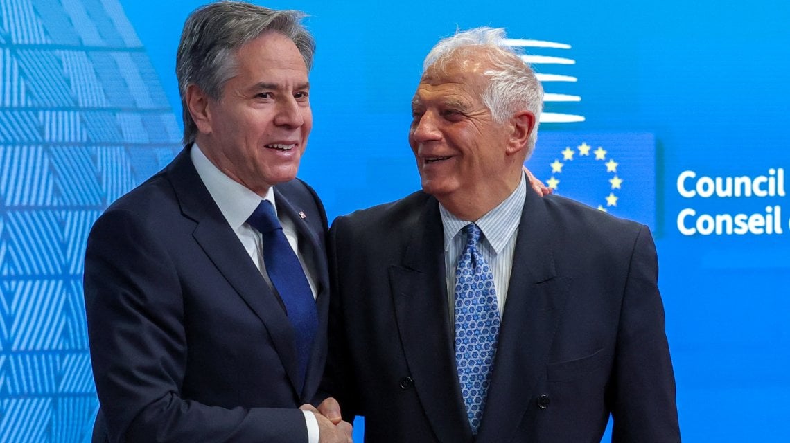 Antony Blinken con Josep Borrell