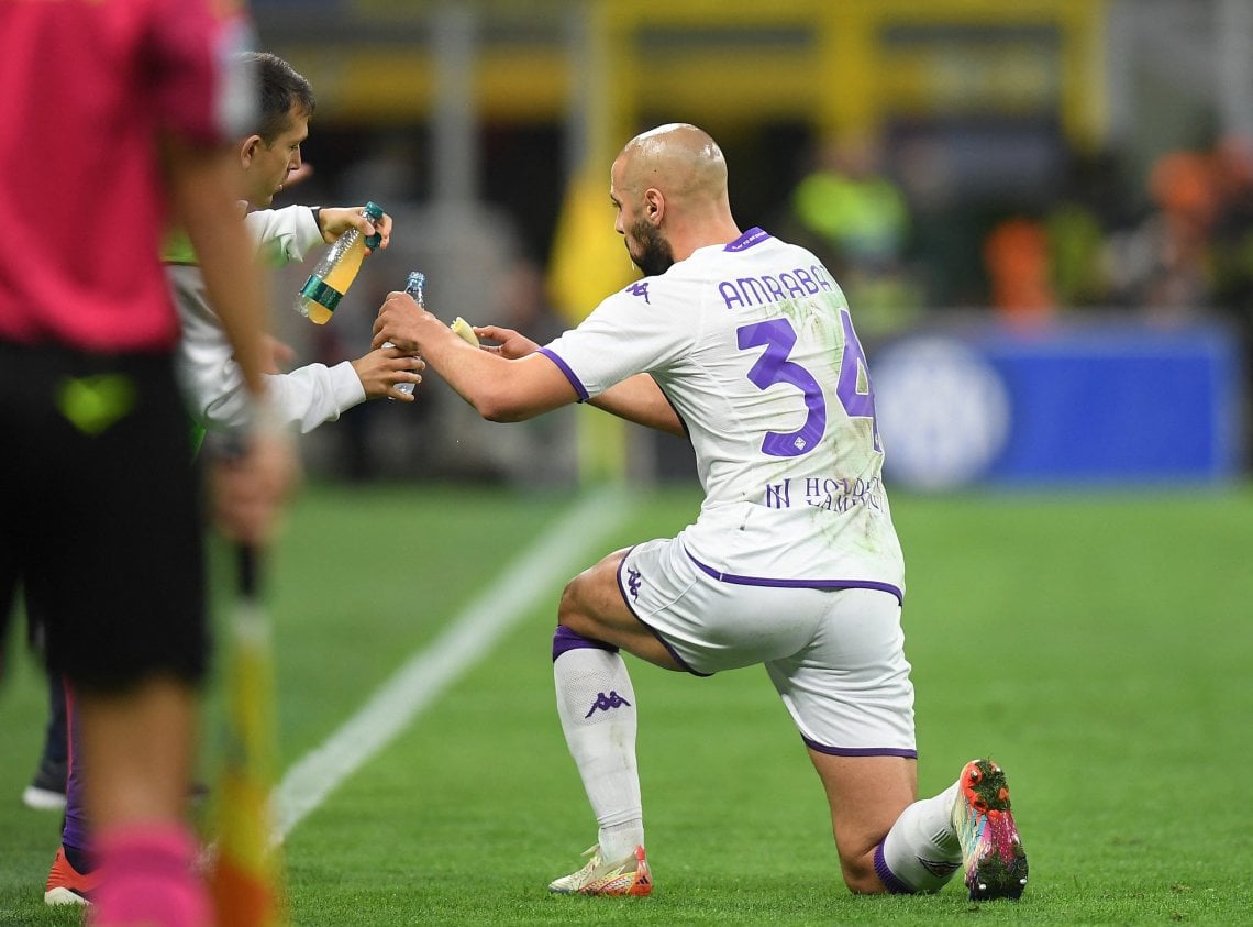 Banana e integratori per Sofyan Amrabat alle 19.51, quando a Milano &egrave; tramontato il sole