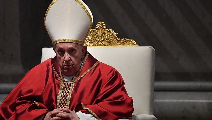 Papa Francesco a San Pietro per la Passione del Signore del venerdì santo