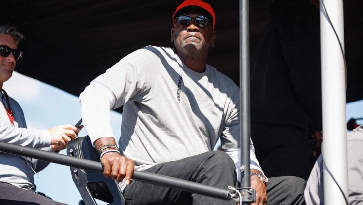 Michael Jordan in questi giorni a una gara  Nascar a Richmond, Virginia
