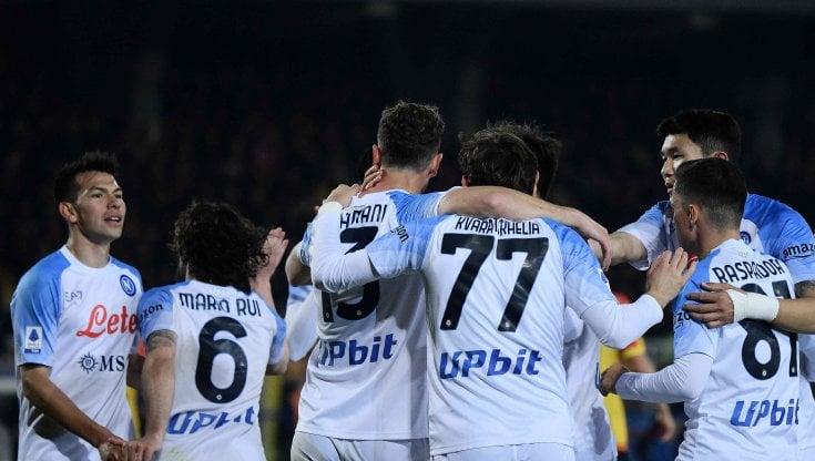 Il Napoli, a 12 punti dal suo terzo scudetto