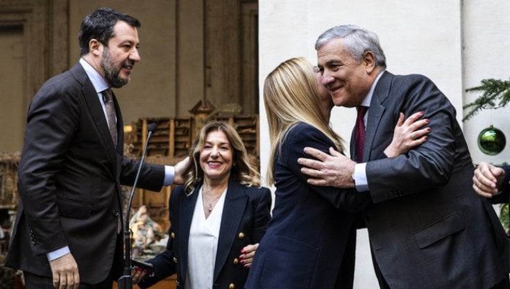 MATTEO SALVINI, GIORGIA MELONI E ANTONIO TAJANI