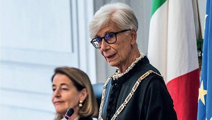 La presidente della Consulta Silvana Sciarra con la vice presidente Daria de Pretis
