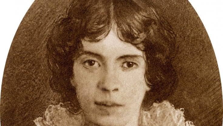 La poetessa americana Emily Dickinson (1830-1886)