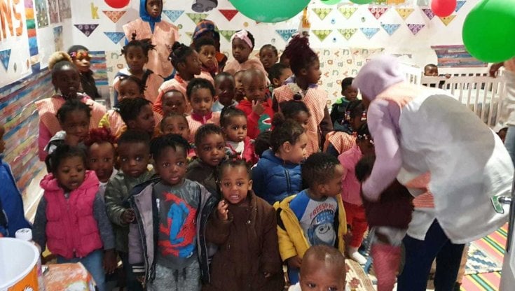 I bambini dell'asilo "Les Ch&eacute;rubins" di Tunisi