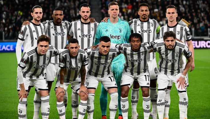 La Juve schierata contro lo Sporting 