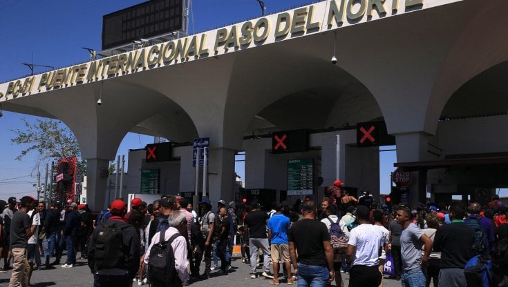 Ciudad Juarez (Messico), il posto di frontiera con gli Stati Uniti