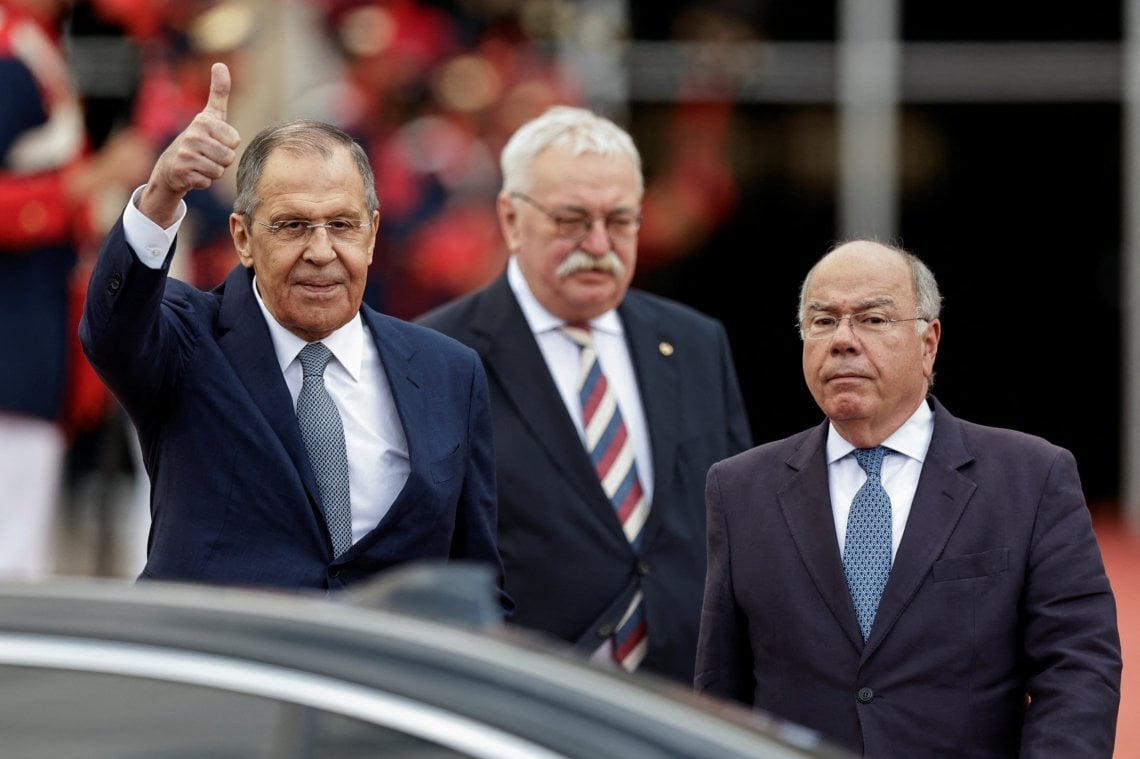 Il ministro degli esteri russo Lavrov incontra a Brasilia il collega Mauro Vieira