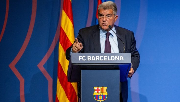 Il presidente del Barcellona, Joan Laporta
