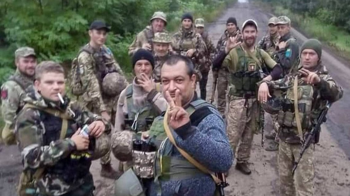 Un plotone misto dell&rsquo;esercito ucraino