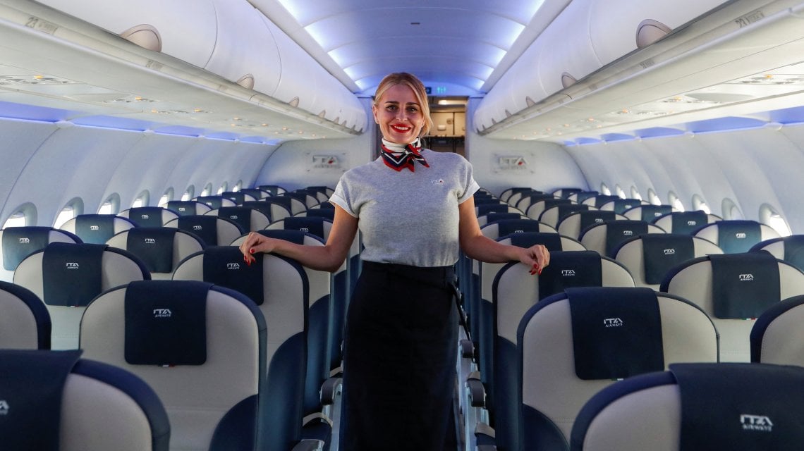 GLI INTERNI DELL'AIRBUS A320NEO DI ITA