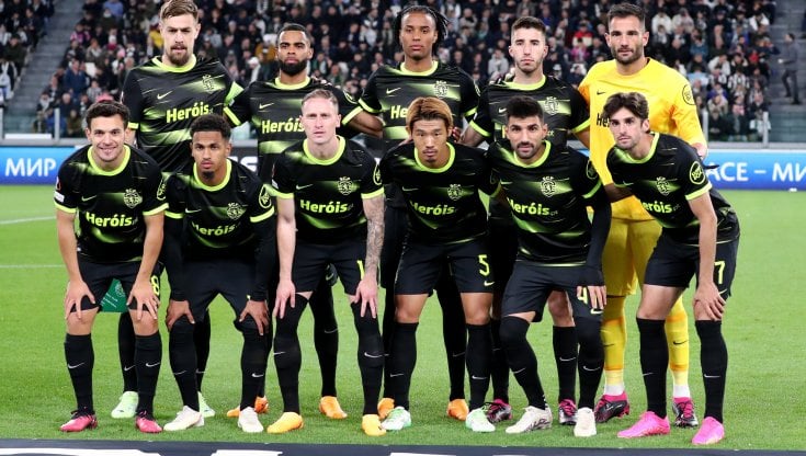 La formazione dello Sporting che ha affrontato la Juve a Torino nell'andata dei quarti di Europa League