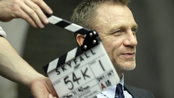 Daniel Craig sul set di "Skyfall" terzo film di 007 interpetato dall'attore 