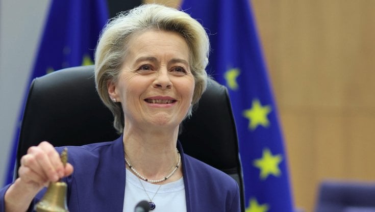 Bruxelles, la presidente della Commissione europea Ursula von der Leyen