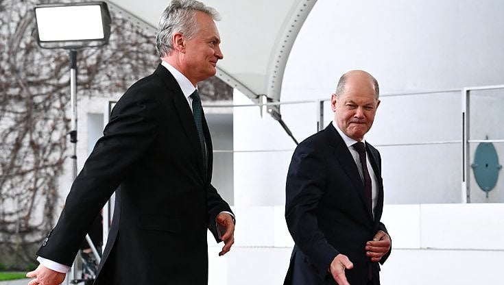 Nauseda durante un recente incontro con il cancelliere tedesco Scholz
