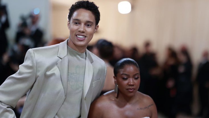 Brittney Griner con la moglie Cherelle 