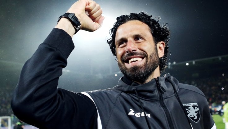 Fabio Grosso, 45 anni, sulla panchina del Frosinone dal 2021