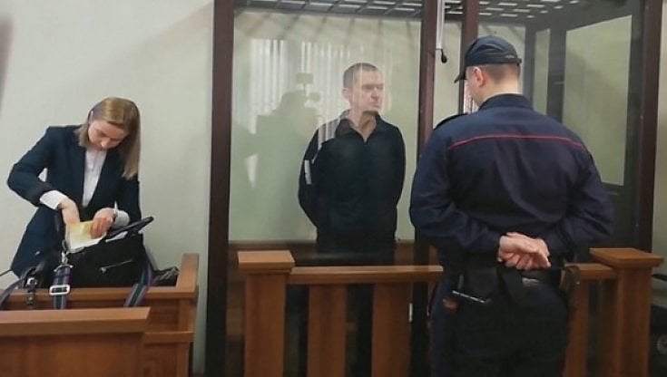 Andrzej Poczobut durante il processo