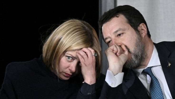La premier Meloni e il vice Salvini
