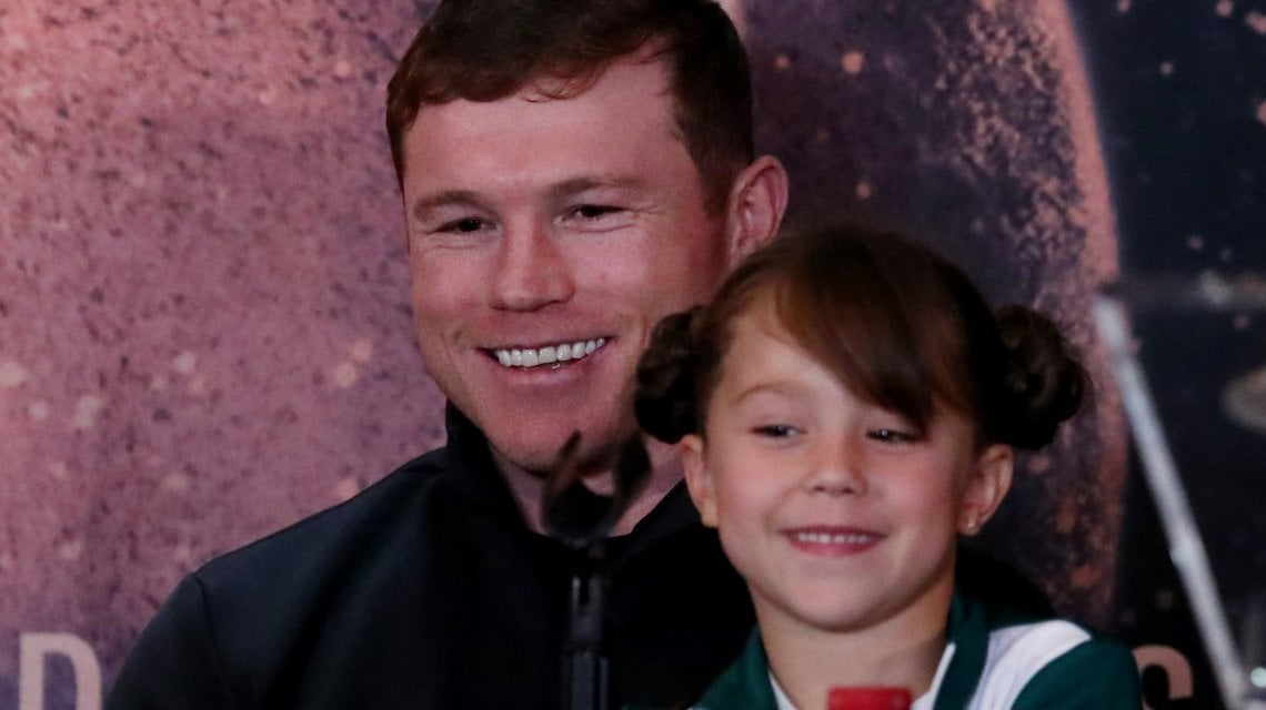 Canelo con sua figlia Maria Fernanda