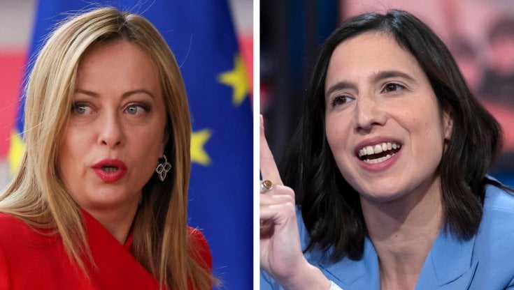 Giorgia Meloni ed Elly Schlein