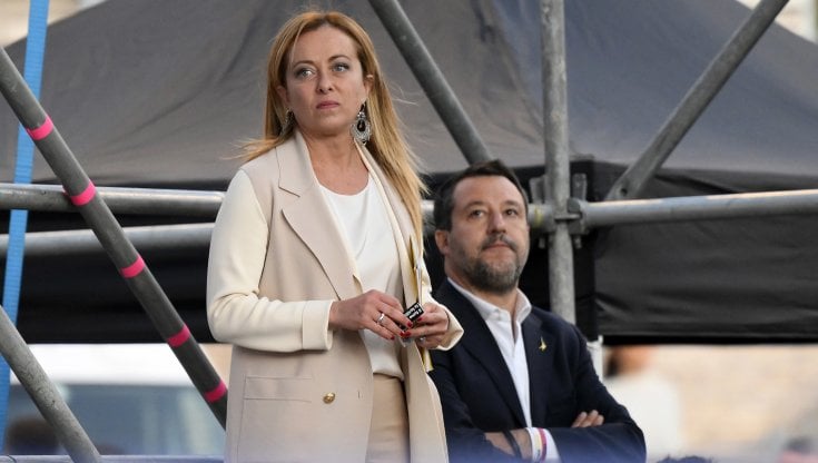 Giorgia Meloni e Matteo Salvini