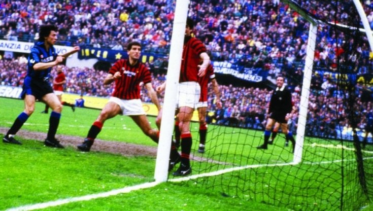 Il gol di Minaudo nel derby del 1986