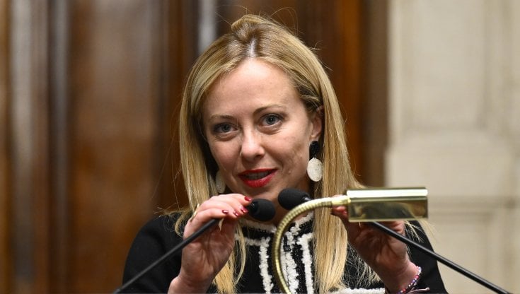 La presidente del consiglio Giorgia Meloni