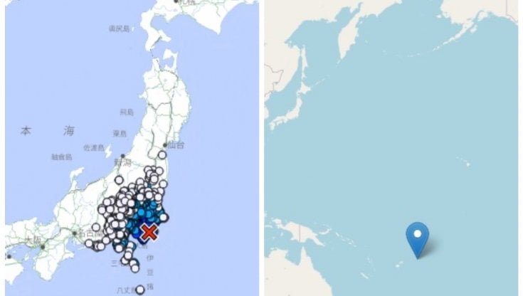 Le mappe della Jma e dell'Ingv