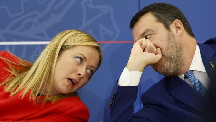 Giorgia Meloni e Matteo Salvini