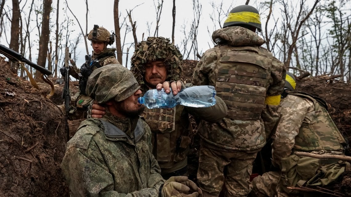 Un militare russo catturato dagli ucraini 
