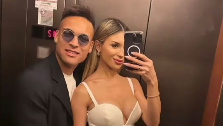 Lautaro Martinez e Agustina Gandolfo