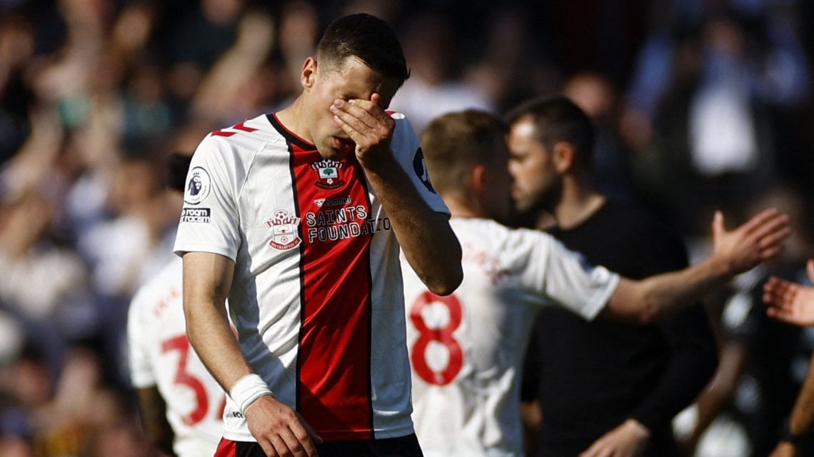 La delusione dei giocatori del Southampton