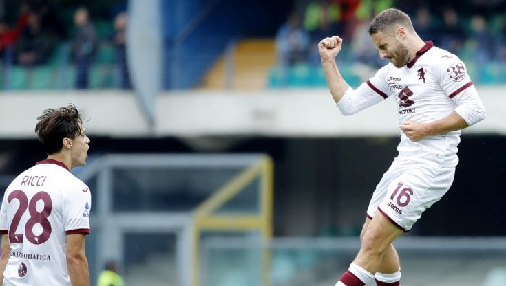 Vlasic esulta dopo il gol