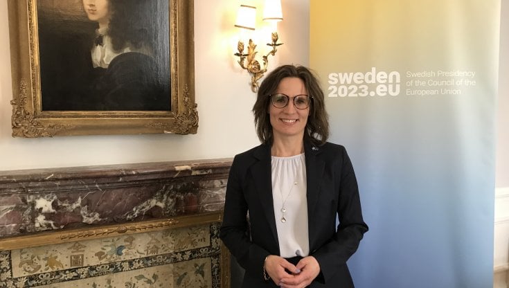 Jessika Roswall, ministra svedese per gli Affari europei (foto di Daniele Castellani Perelli)