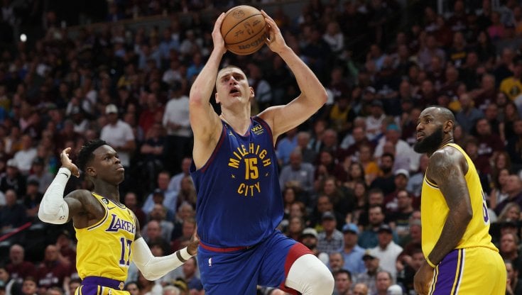 Nikola Jokic in azione