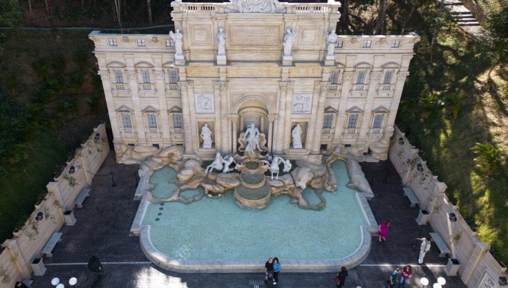 La replica della Fontana di Trevi nello Stato di San Paolo, Brasile