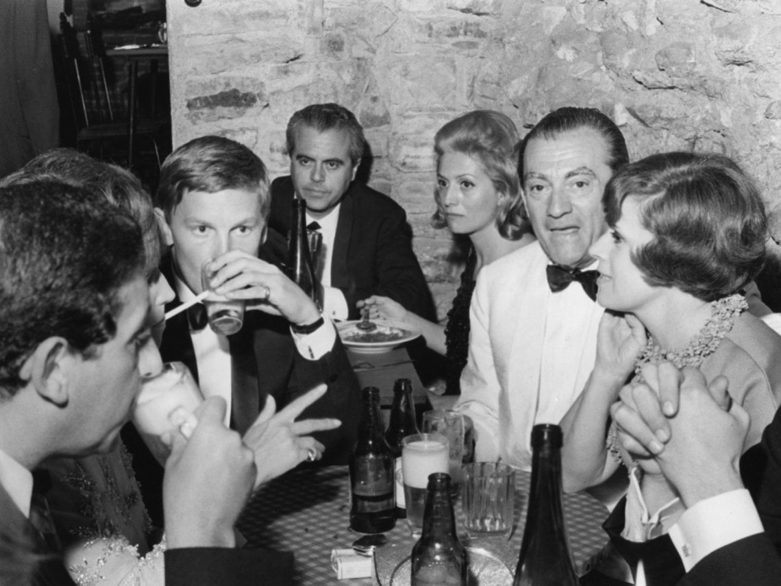 A Roma nel 1967 con Visconti, Franca Valeri e altri