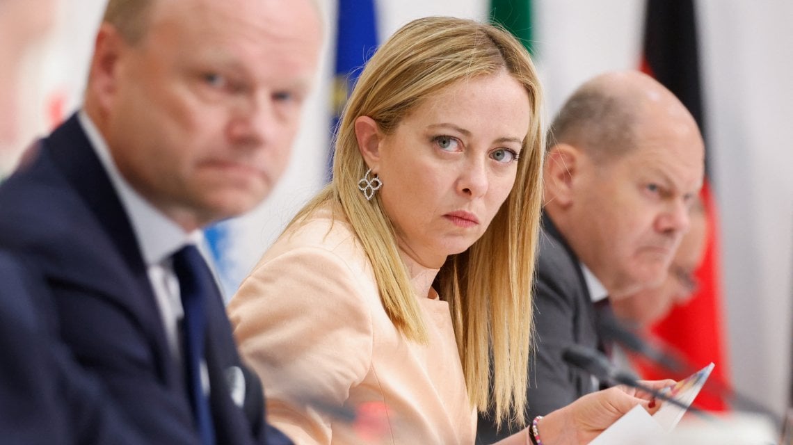 La premier Giorgia Meloni al vertice di Hiroshima