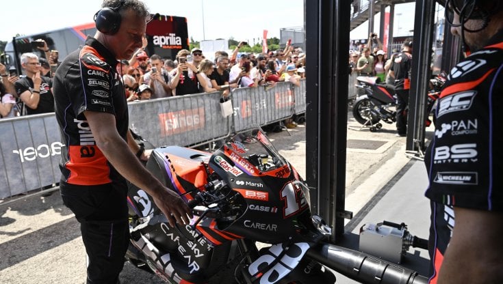 L'Aprilia RS-GP del 2023, protagonista di Aprilia All Stars