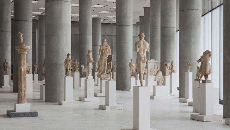 Una sala dell'Acropolis Museum di Atene