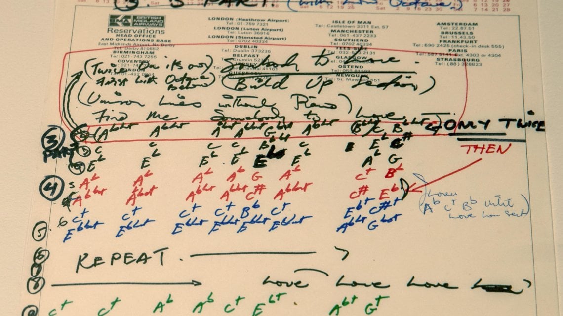 Il manoscritto di 'Somebody to love'