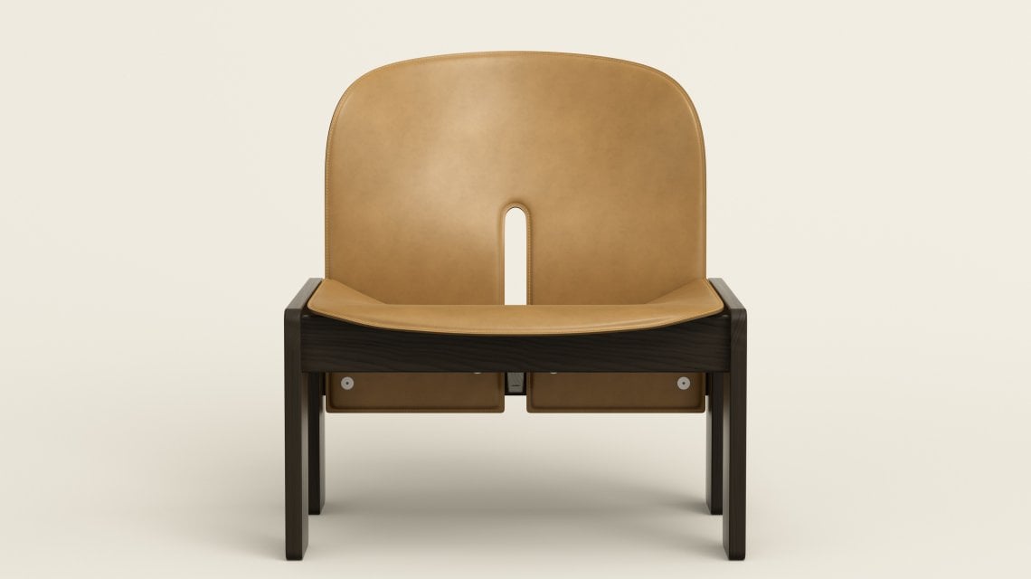 La sedia Scarpa 925 disegnata da Afra&amp;Tobia Scarpa nel 1966 presentata da Karakter