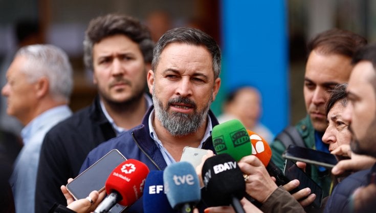 Il leader di Vox&nbsp; Santiago Abascal