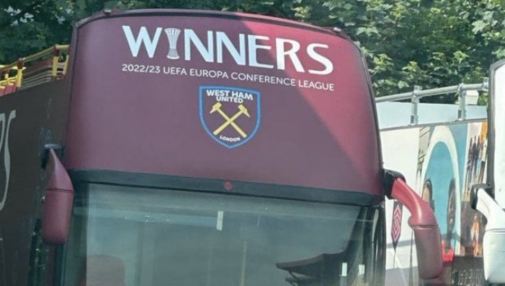 Il West Ham si sente sicuro: 'Winners' sul bus pronto per sfilare a Londra