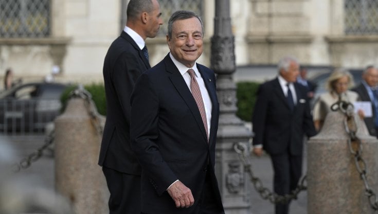 L'ex premier Mario Draghi